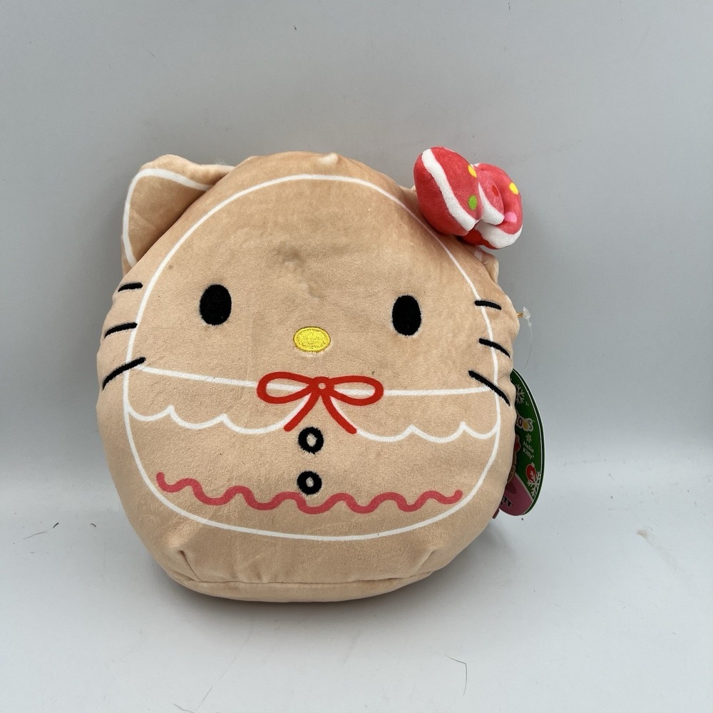 NEW! Sanrio x Squishmallow Hello Kitty 8" Plush Stuffed Gingerbread Christmas